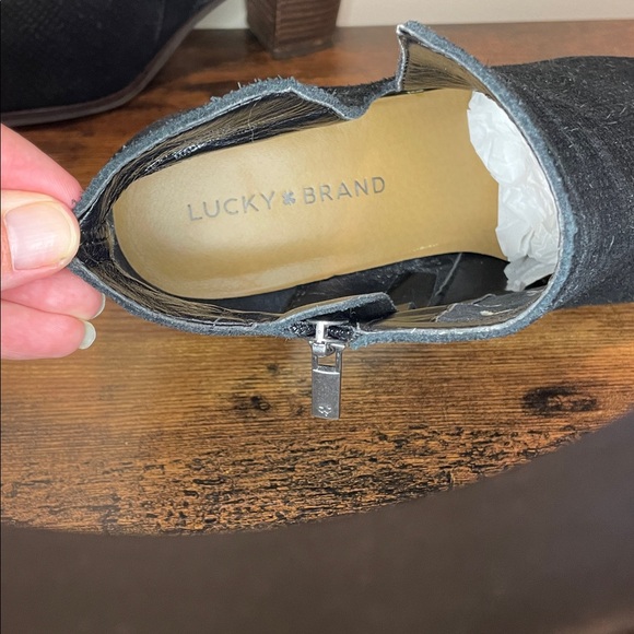 Lucky Brand Charcoal Ankle Boots - Picture 2 of 9